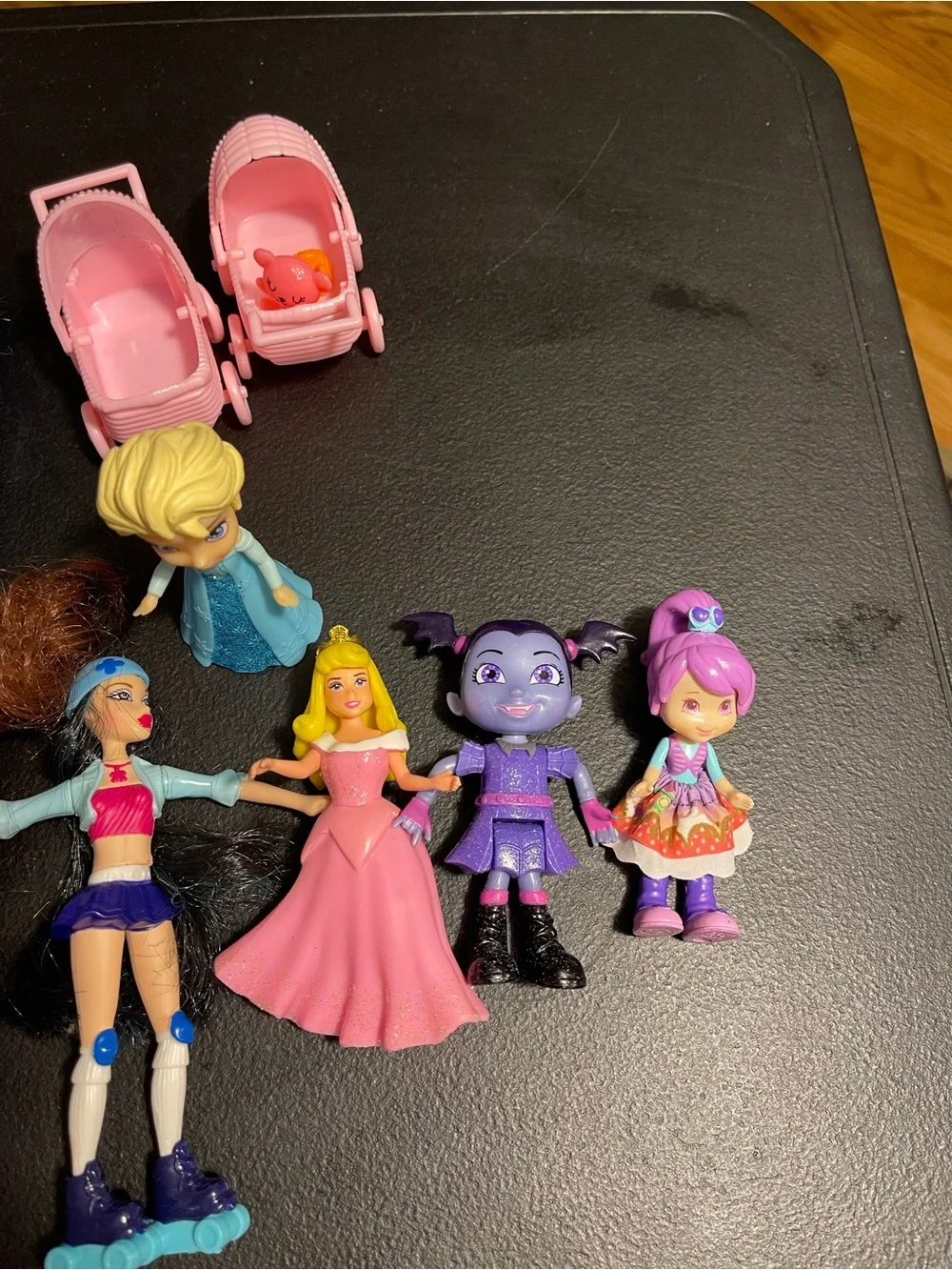 Mixed Girls Doll Playset - Pink, Purple, Blue